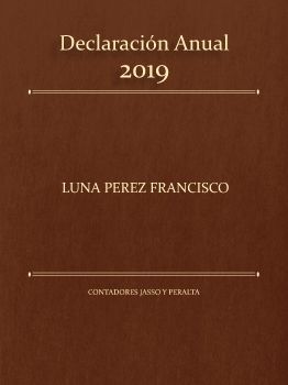 Declaración Anual Francisco Luna