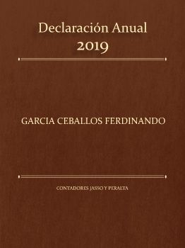 Declaración Anual Ferdinando García