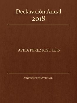 Declaración Anual 18 Avila Jose Luis