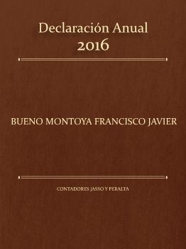 Declaración Anual 2016 Fco Bueno