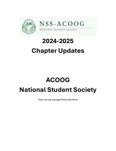 2024-2025 NSS Chapter updates compilation 2025 09 19