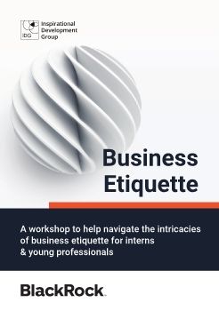 BUSINESS ETIQUETTES FLYER