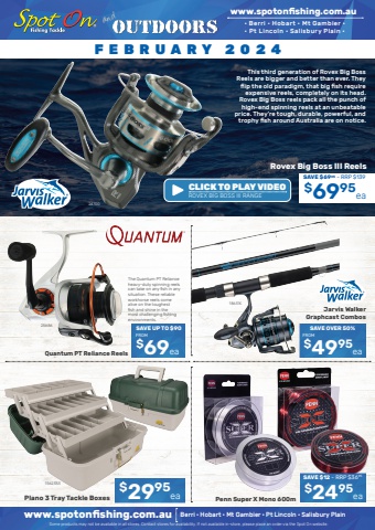 Spot On Fishing & Outdoors Catalogue February 2024