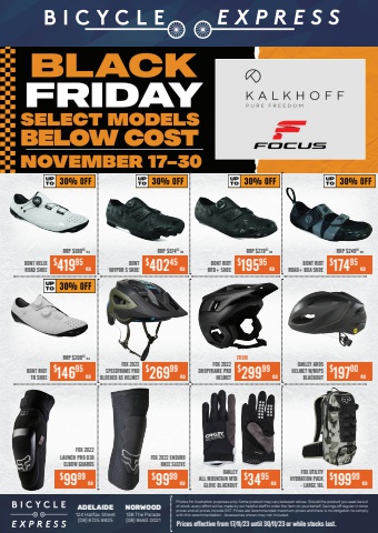 Bicycle Express Black Friday 2023 Catalogue