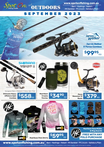 Spot On Fishing & Outdoors September 2023 Catalogue