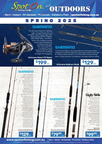 Spot On Fishing & Outdoors Catalogue - Spring 2025