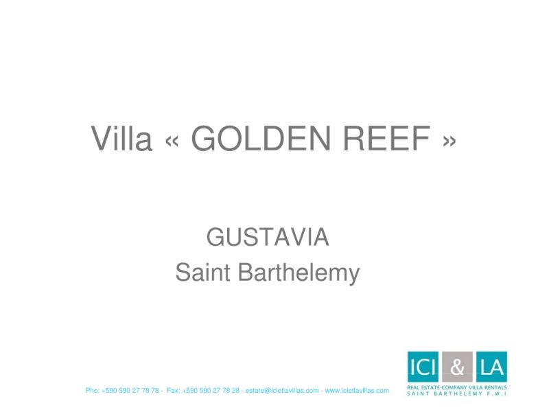 Villa « Golden Reef