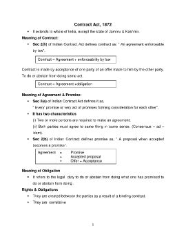 01. Indian Contract Act, 1872