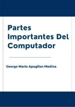 Partes Impotantes Del Computador 