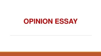 Opinion Essay