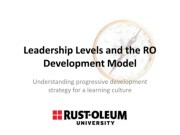 Leadership Levels at Rust-Oleum