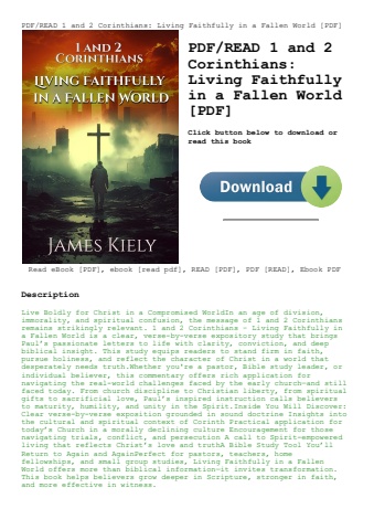 pdfread 1 and 2 corinthians living faithfully in a fallen world [pdf]