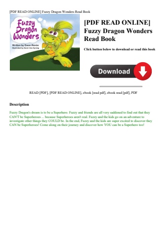 [pdf read online] fuzzy dragon wonders read book