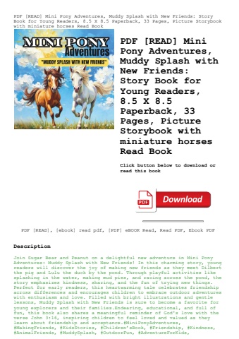 pdf [read] mini pony adventures  muddy splash with new friends story book for young readers  8