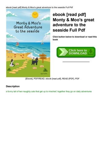 ebook [read pdf] monty & moo's great adventure to the seaside full pdf