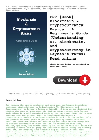 pdf [read] blockchain & cryptocurrency basics a beginner's guide (understanding ai  blockchain  and