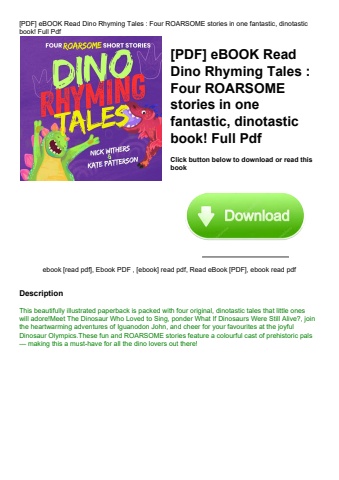 [pdf] ebook read dino rhyming tales  four roarsome stories in one fantastic  dinotastic book! full p