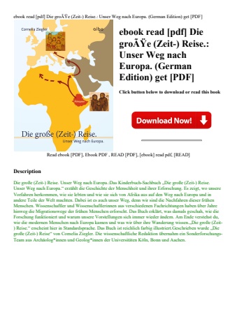 ebook read [pdf] die groãƒâÿe (zeit-) reise