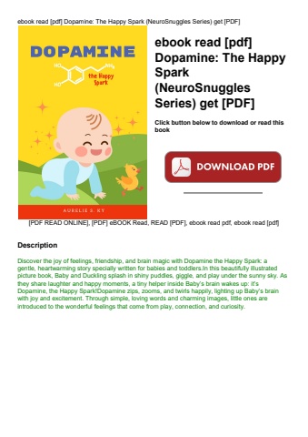 ebook read [pdf] dopamine the happy spark (neurosnuggles series) get [pdf]