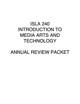 ISLA 240 REVIEW PACKET