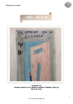 CONFI RELATO. Filomeno en la escuela