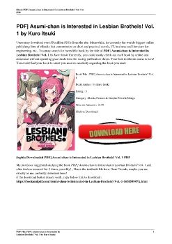 PDF] Asumi-chan is Interested in Lesbian Brothels! Vol. 1 by Kuro Itsuki