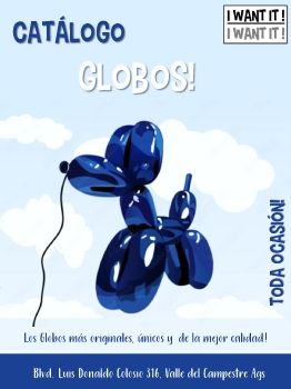 CATALOGO GLOBOS IWANT IT!