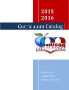 MCS Curriculum Catalog 2015-2016