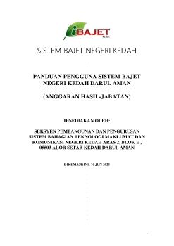 Anggaran Hasil (Jabatan) 