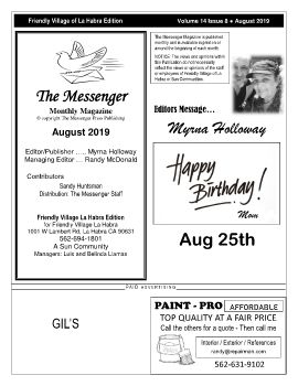 August 2019 FV Messenger