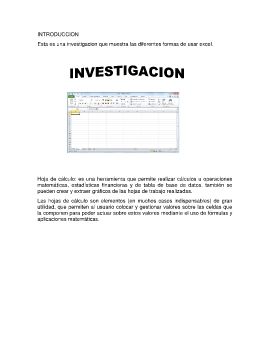 INFORMACION DE EXCEL