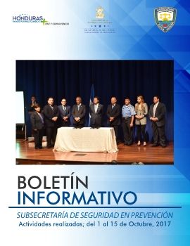 Boletín Informativo Subsecretaría de Seguridad en Prevención