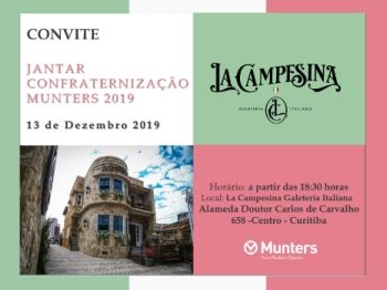 CONVITE Jantar Confraternização 2019