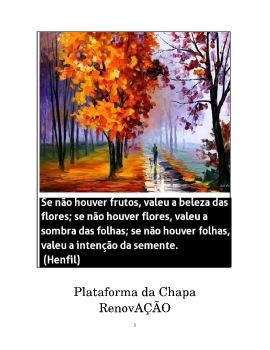 Plataforma Chapa RenovAÇÃO