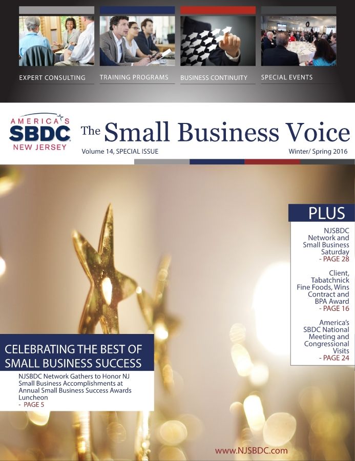 NJSBDC NEWSLETTER - WINTER-SPRING 2016  (PDF View-FINAL)