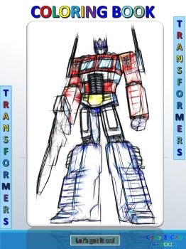 Transformers Coloring Book for kids