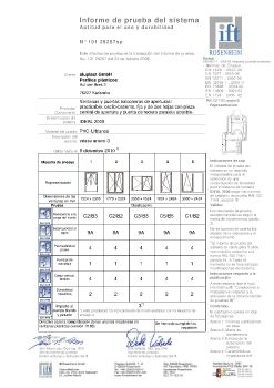 Certificado de ensayos