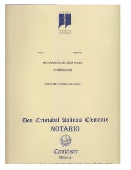 DECLARACION DE OBRA NUEVA SALONES DRAKO