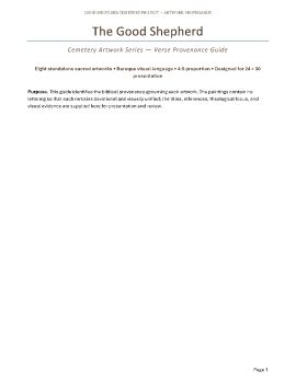 The Good Shepherd Cemetery Artwork Series — Verse Provenance Guide