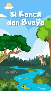 KOMIK SI KANCIL DAN BUAYA