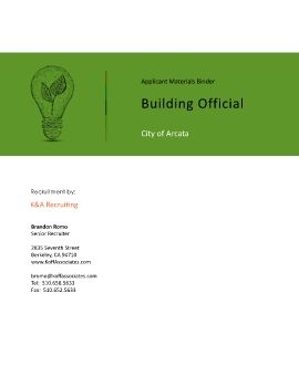City of Arcata - Building Official - AMB 05 15 19