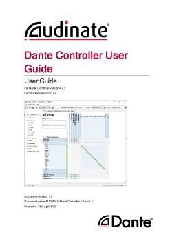 Dante Controller User Guide