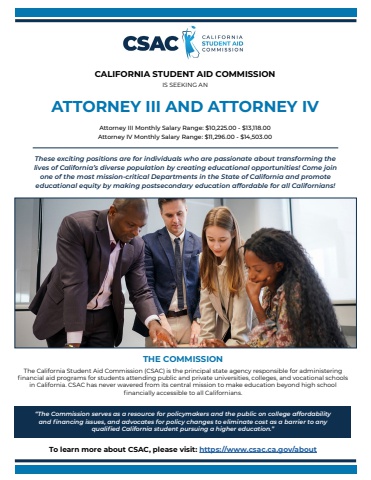 CSAC Attorney III & IV