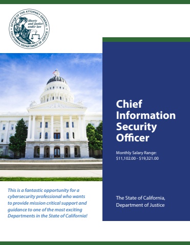 Calif DOJ CISO