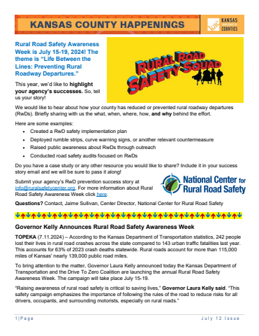 Kansas County Happenings July 12 Issue