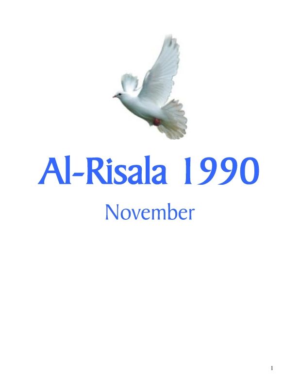 Al Risala (English) Nov'90