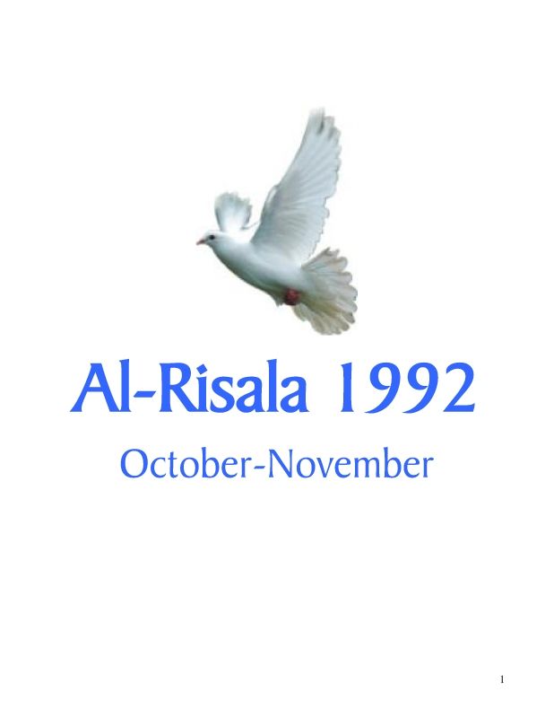 Al Risala (English) Oct-Nov'92