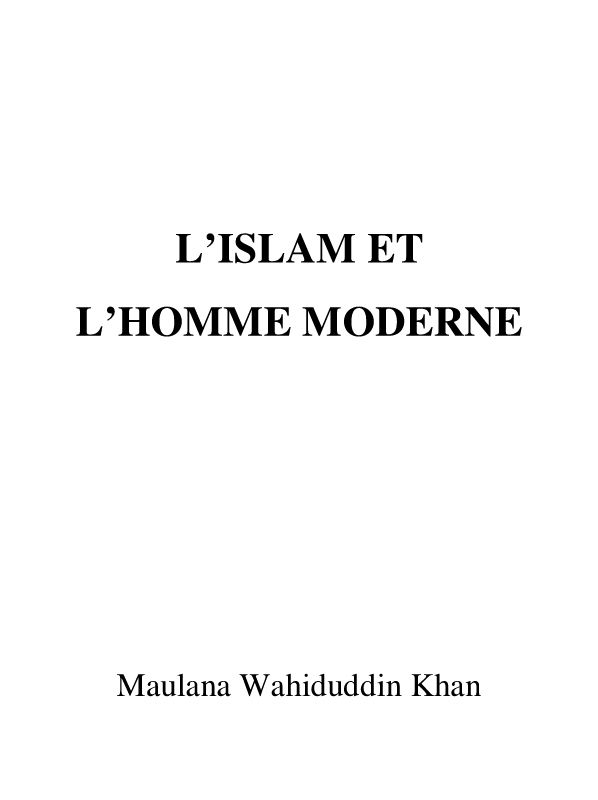 Islam and the Modern Man