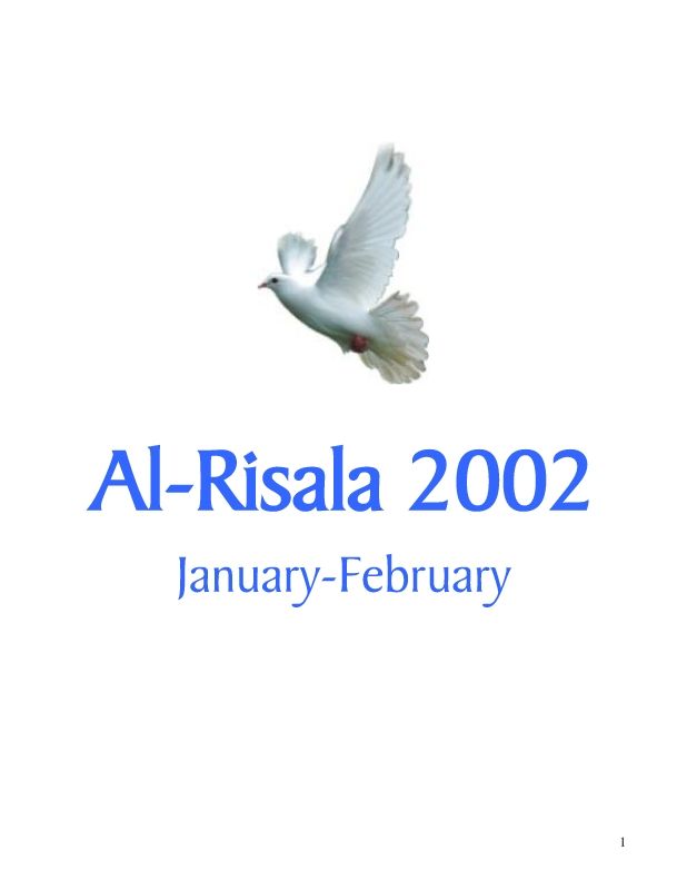 Al Risala (English) Jan-Feb'2002