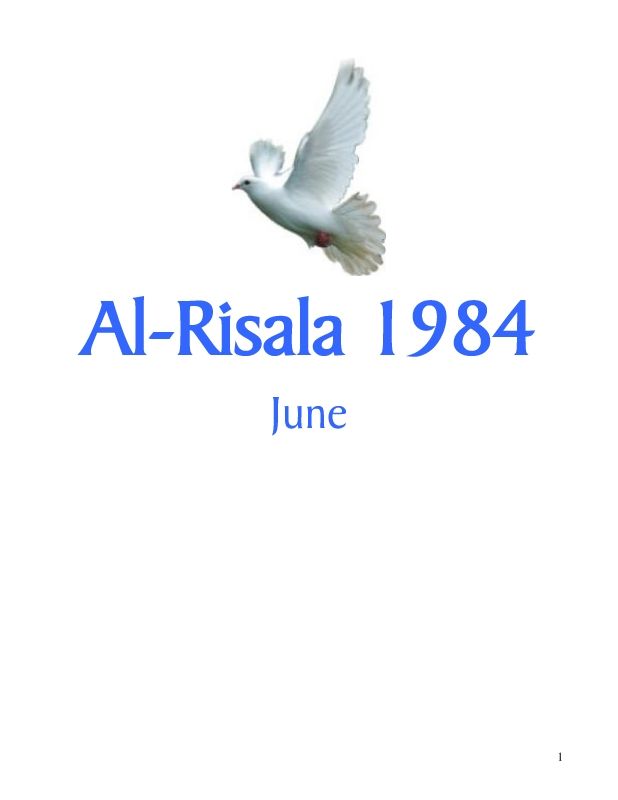 Al Risala' Jun'84